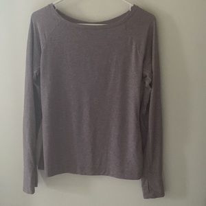 GAP | GapFit Breathe Workout Long Sleeve Lavender - Size S